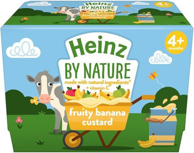 

heinz Fruity Banana Custard 4x100g (400g) Cereal(400 g, 4+ Months)