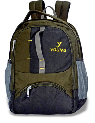 

Young Glitter Backpack for 18-inch ( Green ) 4.5 L Backpack(Green, Grey)