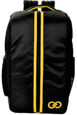 

INFINITI Vogue Travel 22 L Laptop Backpack(Yellow), Black & yellow