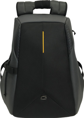 

Gear SHELL ANTI-THEFT 32 L Laptop Backpack(Grey), Grey-yellow