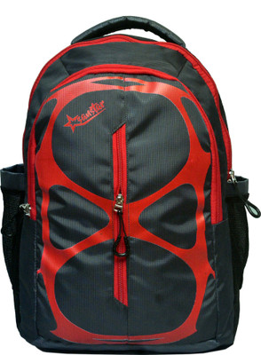 

SANSTAR POGO 35 L Laptop Backpack(Multicolor), Black;deep grey;red