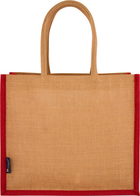 

Promise Bags Perfect Eco Friendly Naturally processed Multipurpose Reusable Jute Bags(Dark Pink Boarder) Multipurpose Bag(Pink, 10 L)