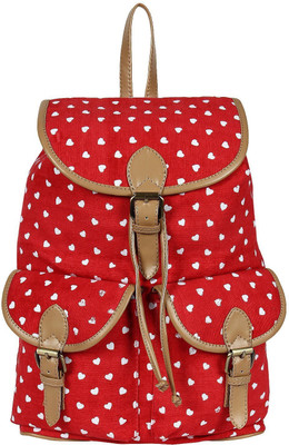 

Hanso Collection Lucy Waterproof Backpack(Red, 15 inch)