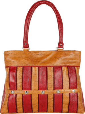 

RBRN Women Casual Striped Handbag Shoulder Bag(Brown, 16 inch)