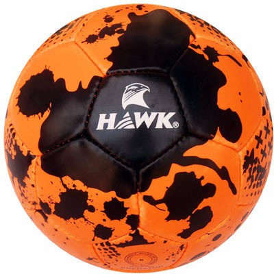 

HAWK Rubberised, Extra Durable, Premium Quality, Size  Football - Size: (Pack of 1, Orange, Multicolor, Neon orange