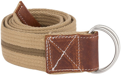 

Voylla Men Casual Beige Fabric Belt, Green