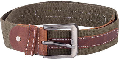 

Voylla Men Casual Green Fabric Belt, Multicolor