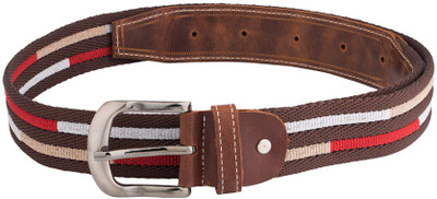 

Voylla Men Casual Brown Fabric Belt, Multicolor