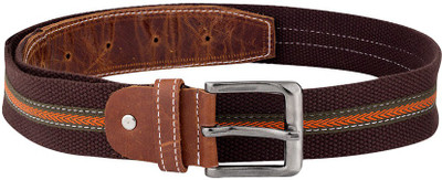 

Voylla Men Casual Brown Fabric Belt, Multicolor