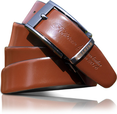 

POLLSTAR Men Formal, Casual Black, Brown Genuine Leather Reversible Belt