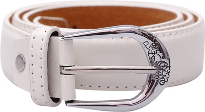 

Stylehoops Men & Women Formal, Casual, Party White Artificial Leather Belt