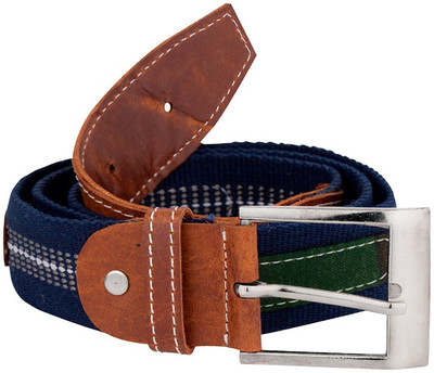 

Voylla Men Casual Blue Fabric Belt, Multicolor