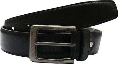 

Santalum Men Formal Black Artificial Leather Belt