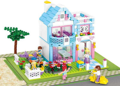 

Sluban Girls Dream Garden Villa Building Block Toys (638 Pcs)(Multicolor)