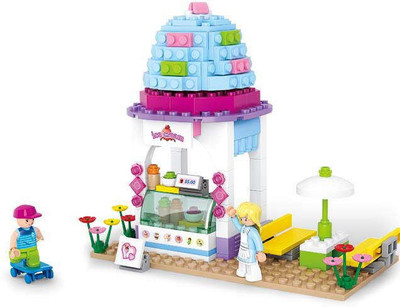 

Sluban Girls Dream Icecream Shop Building Block Toy| (205 Pcs)(Multicolor)