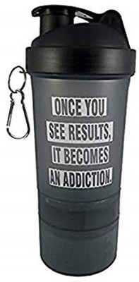 

Kitfit Protein and tablet 600 ml 600 ml Shaker(Pack of 1, Black)