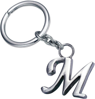 

GCT Alphabet Letter M Metal Key Chain(Silver)