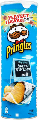 

Pringles Potato Crisps, Salt & Vinegar - 165g Chips(165 g)