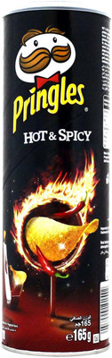 

Pringles Potato Crisps, Hot & Spicy - 165g Chips(165 g)