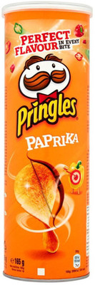 

Pringles Potato Crisps, Paprika - 165g Chips(165 g)