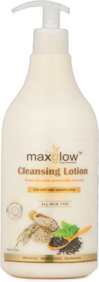 

maxglow GREEN TEA WITH OATMEAL CLEANSING LOTION - 750 ML(750 ml)