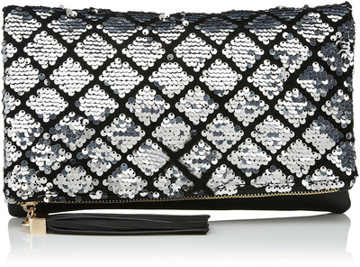 

Creative India Exports Party Black Clutch