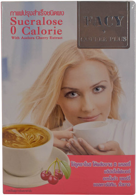 

Facy Coffee Plus Instant Mix Coffee Sucralose 0 Calorie, Acelora Cherry, Apple Fiber - 150g (10x15g) Instant Coffee 150 g