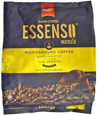 

Super Coffee Essenso 2in1 Micrground Coffee Mix Powder - 210g (15x14g) Instant Coffee(210 g)