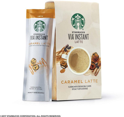 

Starbucks VIA Instant Latte, Caramel Latte, 5 packets - 160g (5.6oz) Instant Coffee(160 g)