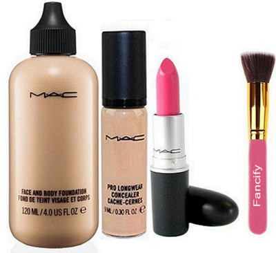 

Fancify Makeup Brush&Mac Face&Body Foundation&Matte Finish Lipstick&Pro Longwear Concealer(Set of 4)