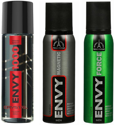 

ENVY FORCE DEODORANT 120 ML+MAGNETIC DEODORANT 120 ML+1000 CRYSTAL DEODORANT 120 ML Deodorant Spray - For Men & Women(120 ml, Pack of 3)