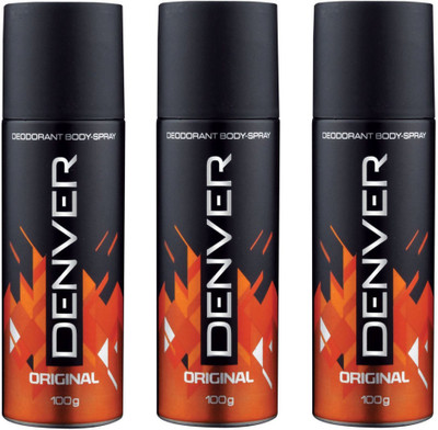 

Denver ORIGINAL DEOODORANT 150 ML Deodorant Spray - For Men & Women(150 ml, Pack of 3)