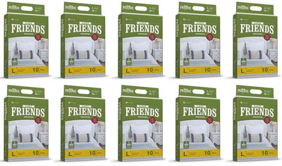 

Friends CLASSIC UNDERPADS ( SHEETS FOR LAYING ON BED ), SIZE 60 X 90 CMS., SET OF 10 PACKS ( THIS ITEM IS NOT ADULT DIAPER ) - L(100 Pieces)