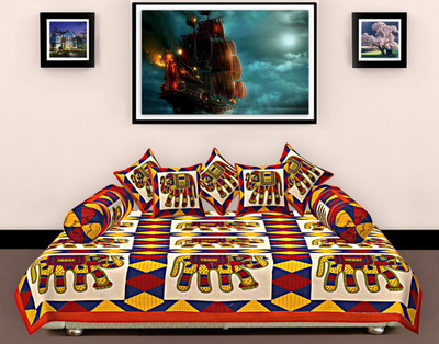 KUBER INDUSTRIES Cotton Animal Diwan Set(Multicolor)