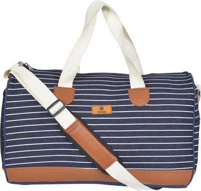 

leon bags bag your dreams JEAN STRIPE Travel Duffel Bag(Blue)