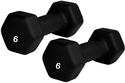 

KAKSS Neoprene Coated 1 Pair 6kg Fixed Weight Dumbbell(12 kg)