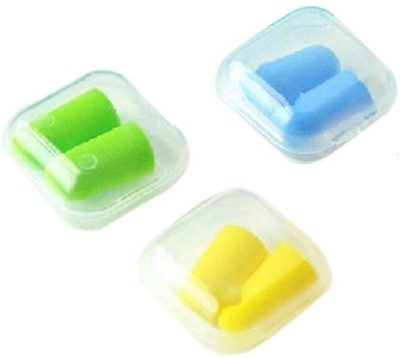 JERN Foam Noise Reduction earplugs (Pack of 3) Ear Plug(Multicolor)