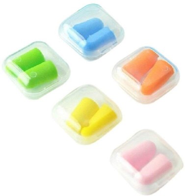 JERN Foam Noise Reduction earplugs (Pack of 5) Ear Plug(Multicolor)