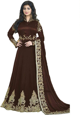 HEAVEN VILLA FASHION Georgette Embroidered Salwar Suit Dupatta Material(Un-stitched) Flipkart