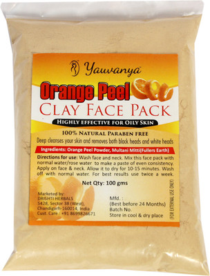 

Yauvanya Orange Peel Clay Face Pack - 100gms(100 g)