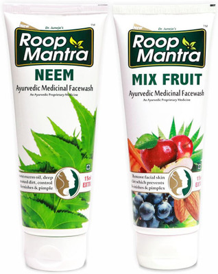 

Roop Mantra Face Wash (1 Neem + 1 Mix Fruit) 115ml Face Wash(115 ml)