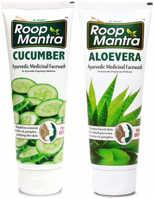 Roop Mantra Face Wash (1 Cucumber + 1 Aloevera) 115ml Face Wash(115 ml)