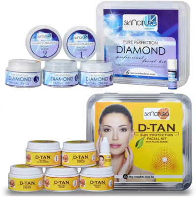 

Skinatura Diamond + Anti-Tan Facial Kit (Combo of 2 - 310 gm each) 310 g(Set of 2)