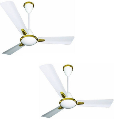 

Crompton fan ura 3 Blade Ceiling Fan(White, Pack of 2)
