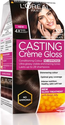 10 Off On L Oreal Paris Casting Creme Gloss Hair Color Sonam S Dark Chocolate 323 On Flipkart Paisawapas Com