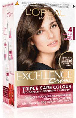 

L'Oreal Paris Excellence Creme Hair Color(Natural Dark Brown 4)