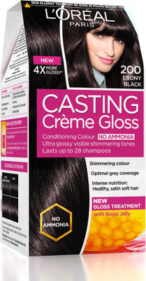 

L'Oreal Paris Casting Creme Gloss Hair Color(Ebony Black 200)