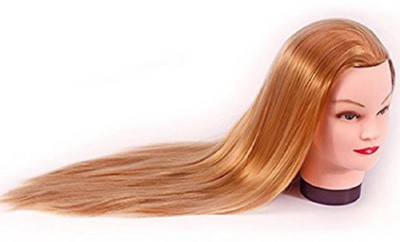 

Confidence Salon Practice dressing Training Dummy With Clamp Stand , Light Brown Hair Extension