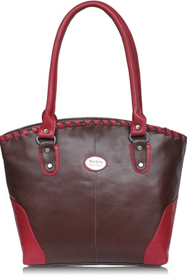 

Noble Designs Hand-held Bag(Brown, Red)