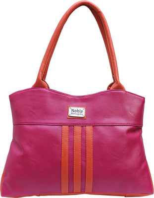 

Noble Designs Hand-held Bag(Pink, Orange), Orange;pink